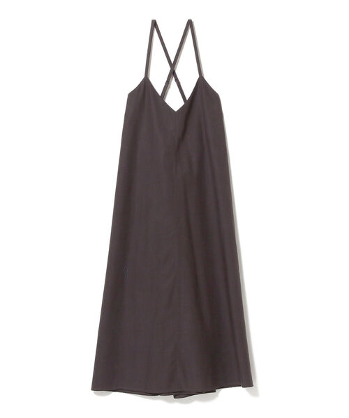 BEAMS HEART（ビームスハート）の「BEAMS HEART / バックレースアップ キャミワンピース（ワンピース・レディース・チャコールグレー/ブラウン/サックスブルー・FREE）」の9枚目の写真