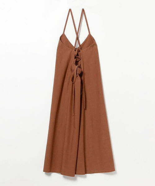 BEAMS HEART（ビームスハート）の「BEAMS HEART / バックレースアップ キャミワンピース（ワンピース・レディース・チャコールグレー/ブラウン/サックスブルー・FREE）」の13枚目の写真