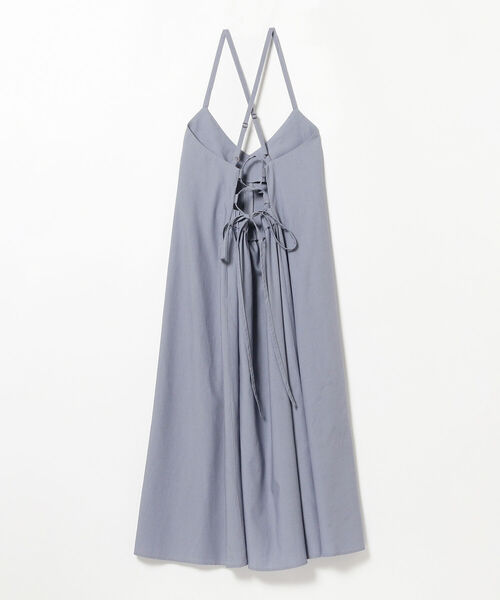 BEAMS HEART（ビームスハート）の「BEAMS HEART / バックレースアップ キャミワンピース（ワンピース・レディース・チャコールグレー/ブラウン/サックスブルー・FREE）」の20枚目の写真