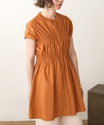 【WEB限定】シャーリングシャツブラウス