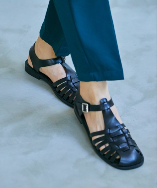 ANGIE（アンジー）の「グルカサンダル（サンダル・レディース・ブラック/ベージュ・MEDIUM/LARGE）」の4枚目の写真