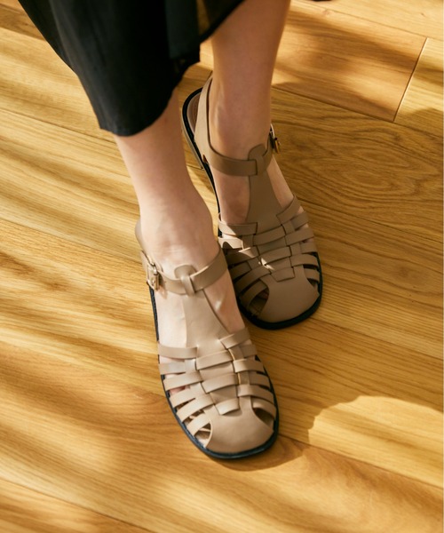 ANGIE（アンジー）の「グルカサンダル（サンダル・レディース・ブラック/ベージュ・MEDIUM/LARGE）」の5枚目の写真