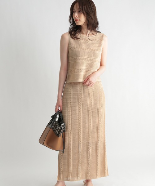 Andemiu（アンデミュウ）の「スカシガラSETUPワンピース956858（ワンピース・レディース・ブラック/ブラウン/アイボリー・FREE）」の15枚目の写真