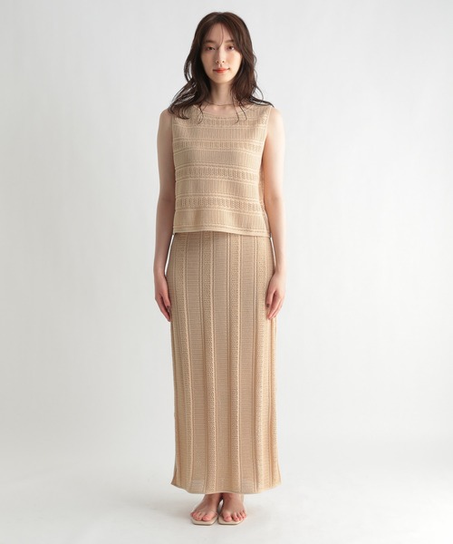 Andemiu（アンデミュウ）の「スカシガラSETUPワンピース956858（ワンピース・レディース・ブラック/ブラウン/アイボリー・FREE）」の19枚目の写真