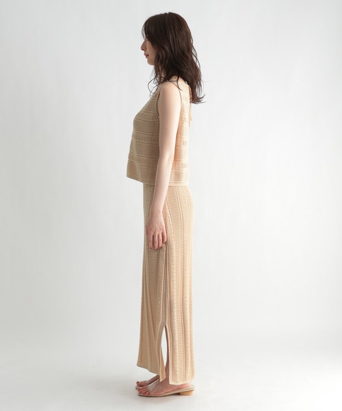 Andemiu（アンデミュウ）の「スカシガラSETUPワンピース956858（ワンピース・レディース・ブラック/ブラウン/アイボリー・FREE）」の5枚目の写真