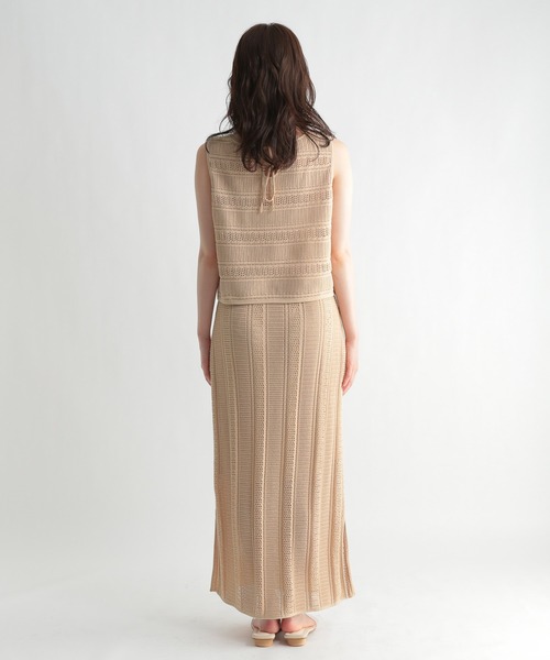 Andemiu（アンデミュウ）の「スカシガラSETUPワンピース956858（ワンピース・レディース・ブラック/ブラウン/アイボリー・FREE）」の12枚目の写真