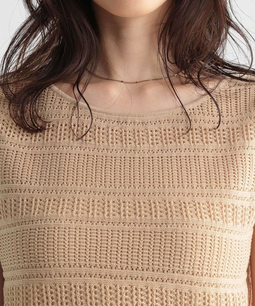 Andemiu（アンデミュウ）の「スカシガラSETUPワンピース956858（ワンピース・レディース・ブラック/ブラウン/アイボリー・FREE）」の16枚目の写真