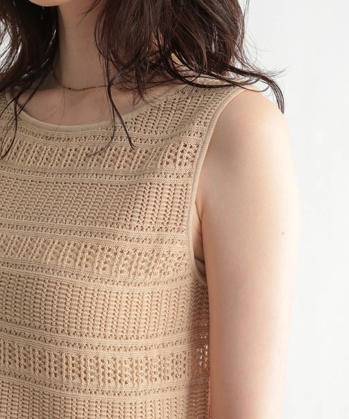 Andemiu（アンデミュウ）の「スカシガラSETUPワンピース956858（ワンピース・レディース・ブラック/ブラウン/アイボリー・FREE）」の9枚目の写真