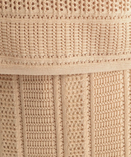 Andemiu（アンデミュウ）の「スカシガラSETUPワンピース956858（ワンピース・レディース・ブラック/ブラウン/アイボリー・FREE）」の13枚目の写真