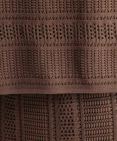 Andemiu（アンデミュウ）の「スカシガラSETUPワンピース956858（ワンピース・レディース・ブラック/ブラウン/アイボリー・FREE）」の10枚目の写真