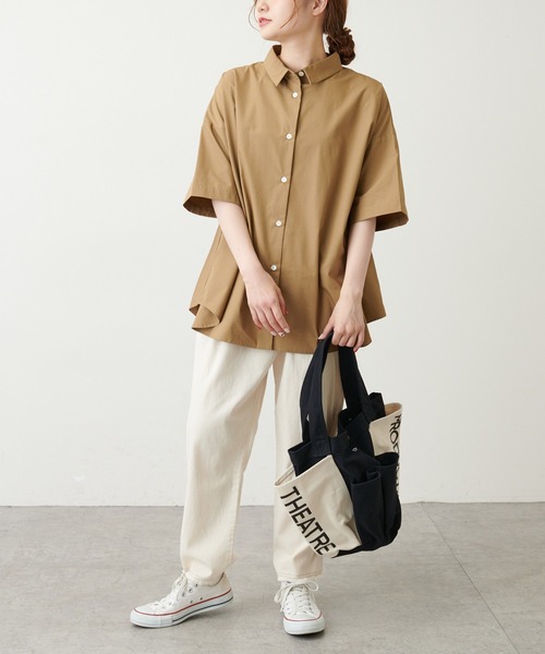 PUAL CE CIN（ピュアルセシン）の「【WEB限定】甘織ツイル×配色ステッチパンツ（その他パンツ・レディース・ピンク/スミクロ/ナチュラル/ブルー・FREE）」の8枚目の写真