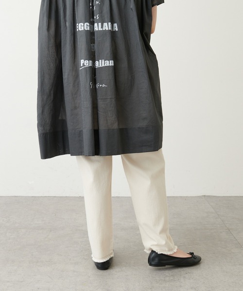 PUAL CE CIN（ピュアルセシン）の「【WEB限定】甘織ツイル×配色ステッチパンツ（その他パンツ・レディース・ピンク/スミクロ/ナチュラル/ブルー・FREE）」の14枚目の写真