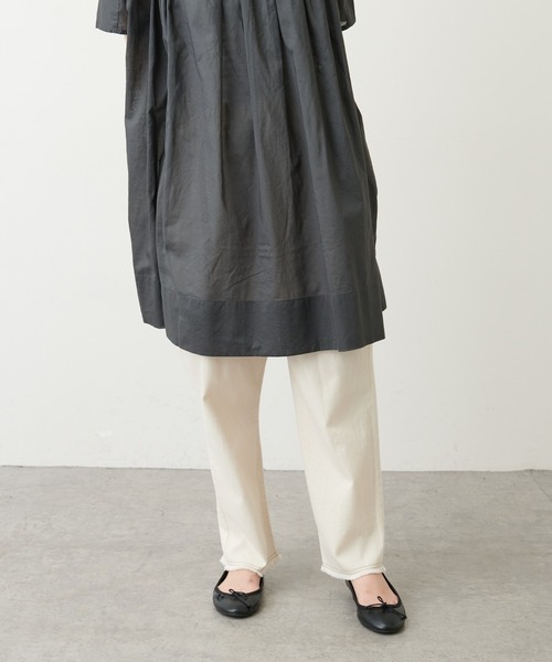 PUAL CE CIN（ピュアルセシン）の「【WEB限定】甘織ツイル×配色ステッチパンツ（その他パンツ・レディース・ピンク/スミクロ/ナチュラル/ブルー・FREE）」の11枚目の写真