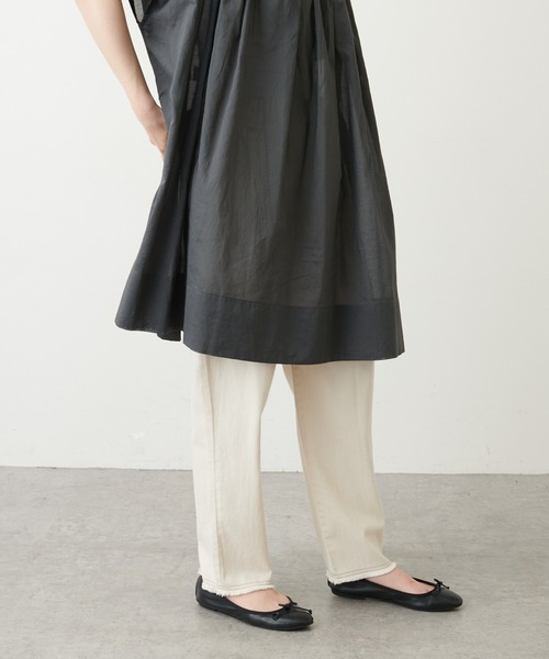 PUAL CE CIN（ピュアルセシン）の「【WEB限定】甘織ツイル×配色ステッチパンツ（その他パンツ・レディース・ピンク/スミクロ/ナチュラル/ブルー・FREE）」の12枚目の写真