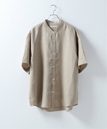 トリアセ バンドカラー ショートスリーブシャツ