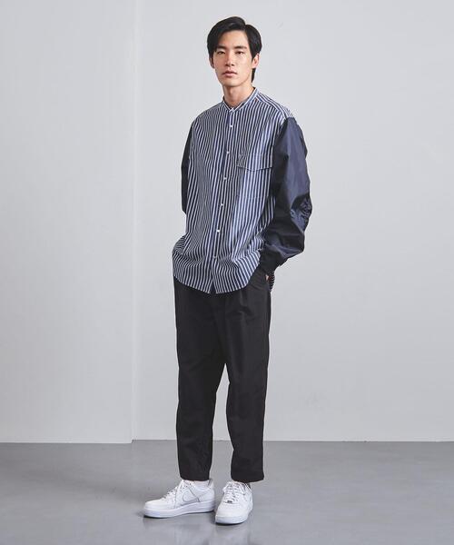 EN ROUTE（アンルート）の「＜EN ROUTE（アンルート）＞ ストライプ リップストップ/スリーブ バンドカラー シャツ（シャツ/ブラウス・メンズ・その他1/その他2・3/2/1）」の11枚目の写真