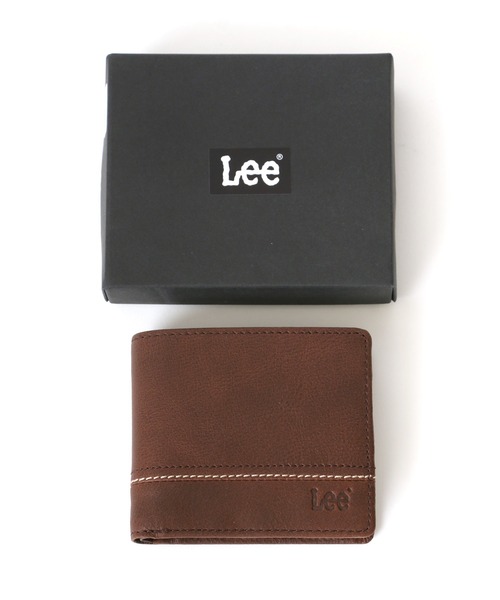 Lee（リー）の「Lee/リー レザー ロゴ ステッチ ウォレット/二つ折り財布（財布・メンズ・ダークブラウン/ブラウン/ブラック・FREE）」の8枚目の写真