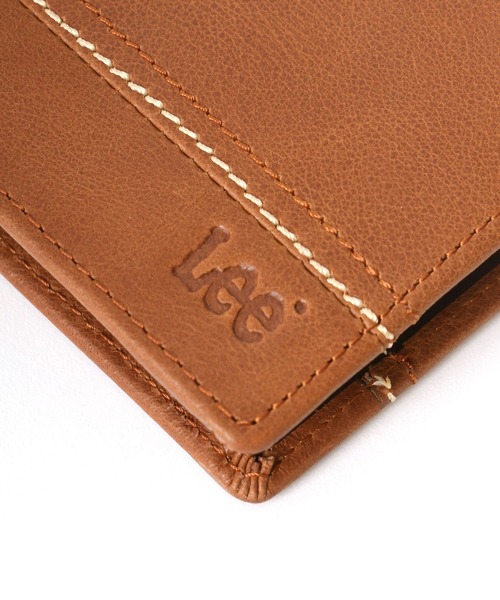 Lee（リー）の「Lee/リー レザー ロゴ ステッチ ウォレット/二つ折り財布（財布・メンズ・ダークブラウン/ブラウン/ブラック・FREE）」の20枚目の写真