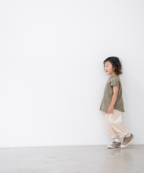 LOWRYS FARM（ローリーズファーム）の「ヘリンボンスラウチパンツ　215378（その他パンツ・キッズ・アイボリー/ブラウン/ダークブラウン/ミント・110cm/120cm/130cm）」の16枚目の写真