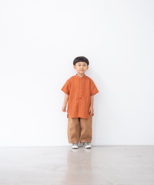 LOWRYS FARM（ローリーズファーム）の「ヘリンボンスラウチパンツ　215378（その他パンツ・キッズ・アイボリー/ブラウン/ダークブラウン/ミント・110cm/120cm/130cm）」の21枚目の写真