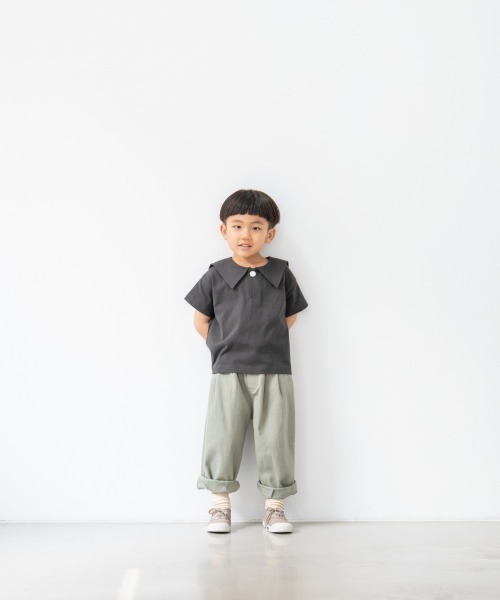 LOWRYS FARM（ローリーズファーム）の「ヘリンボンスラウチパンツ　215378（その他パンツ・キッズ・アイボリー/ブラウン/ダークブラウン/ミント・110cm/120cm/130cm）」の11枚目の写真