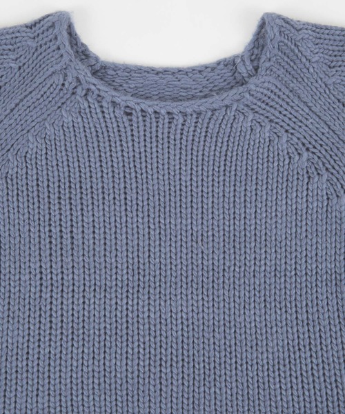 titivate(ティティベイト)の「ローゲージショートニット(ニット/セーター・レディース・アイボリー/ブルー/パープル/ブラック/グレイッシュベージュ・S/M)」の18枚目の写真