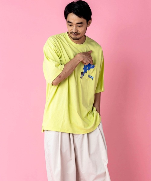 KGFR(カガフリ)の「KGFR(カガフリ)PAINT BEARポケットカットソー/Tシャツ/TEE/ベア(Tシャツ/カットソー・メンズ・ホワイト/ブラック/ライトグレー/ライトグリーン・M/L)」の12枚目の写真