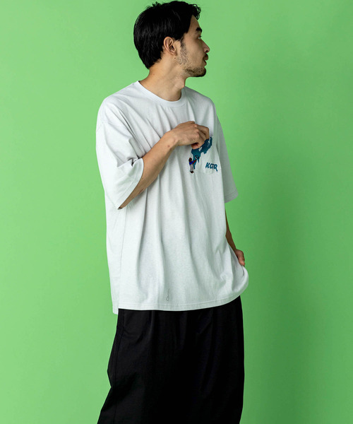 KGFR(カガフリ)の「KGFR(カガフリ)PAINT BEARポケットカットソー/Tシャツ/TEE/ベア(Tシャツ/カットソー・メンズ・ホワイト/ブラック/ライトグレー/ライトグリーン・M/L)」の20枚目の写真