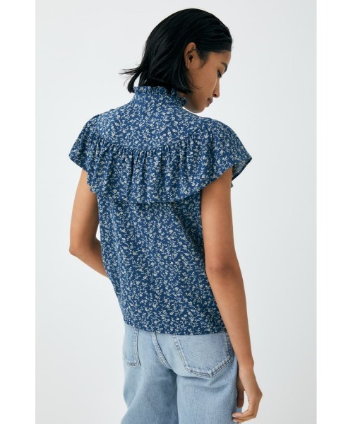 ブラウス シャツ RUFFLE ブラウス レディース MOUSSY（マウジー）の「RUFFLE ブラウス（シャツ/ブラウス