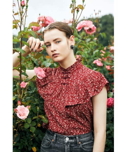 MOUSSY（マウジー）の「RUFFLE ブラウス（シャツ/ブラウス