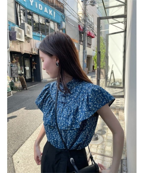 ブラウス シャツ RUFFLE ブラウス レディース MOUSSY（マウジー）の「RUFFLE ブラウス（シャツ/ブラウス