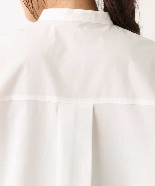 MK MICHEL KLEIN(エムケーミッシェルクラン)の「【洗える】バンドカラー シャツチュニック(シャツ/ブラウス・レディース・ホワイト/カーキ・38)」の8枚目の写真