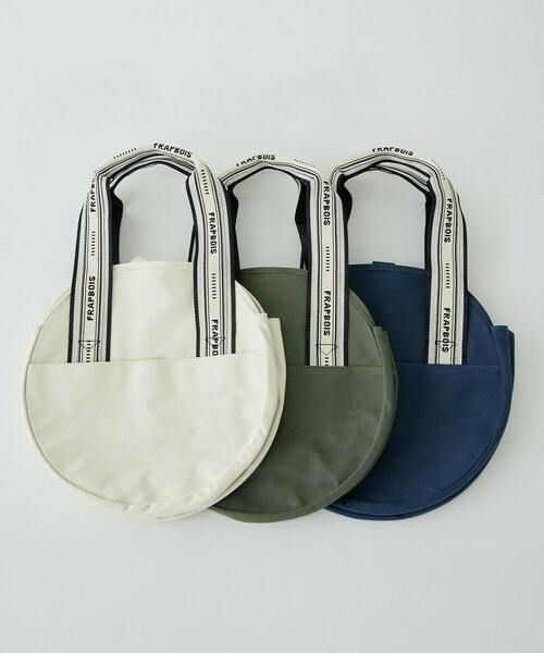 FRAPBOIS(フラボア)の「ラウンドトートバッグ(トートバッグ・レディース・ネイビー/カーキ/アイボリー・FREE)」の21枚目の写真