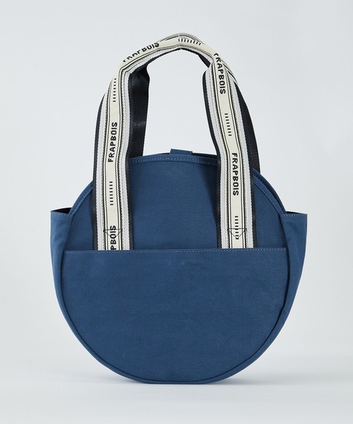 FRAPBOIS(フラボア)の「ラウンドトートバッグ(トートバッグ・レディース・ネイビー/カーキ/アイボリー・FREE)」の3枚目の写真