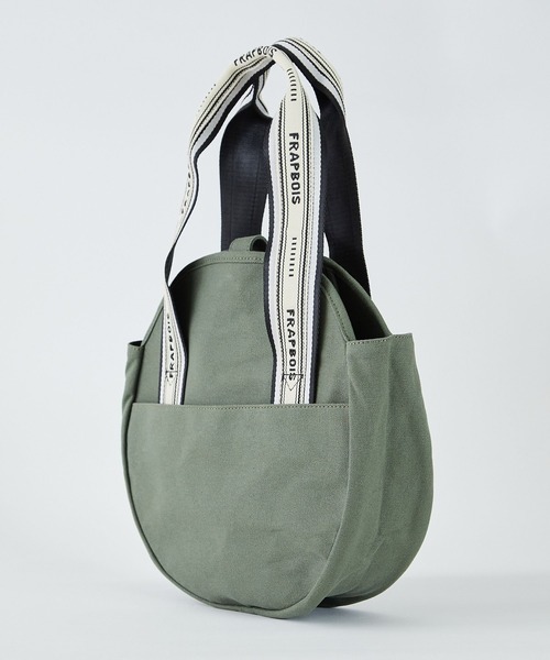 FRAPBOIS(フラボア)の「ラウンドトートバッグ(トートバッグ・レディース・ネイビー/カーキ/アイボリー・FREE)」の6枚目の写真