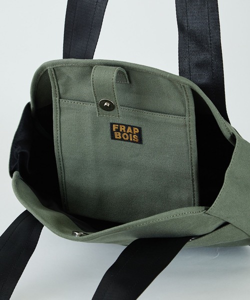 FRAPBOIS(フラボア)の「ラウンドトートバッグ(トートバッグ・レディース・ネイビー/カーキ/アイボリー・FREE)」の16枚目の写真