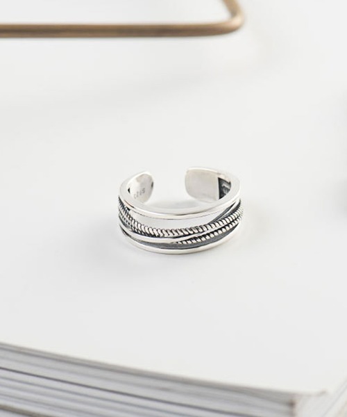 clarity blanc（クラリティーブラン）の「925シルバー リング フリーサイズ（リング・レディース・O/E/F/D/U/W/M/C/P/G/H/Q/N/L/B/V/T/J/A/R/I/K/S/ピンクゴールド/シルバー系その他3/シルバー/ホワイト/シルバー系2/シルバー系1・FREE）」の19枚目の写真