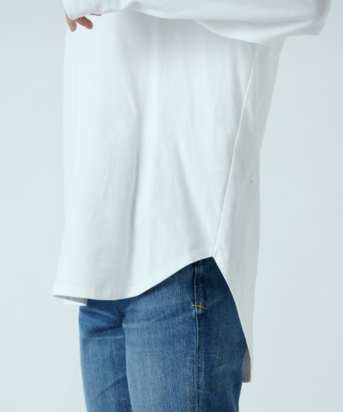 RIVE DROITE（リヴドロワ）の「レイヤードに必須アイテム　ハイゲージ天竺ロングスリーブカットソー（Tシャツ/カットソー・レディース・オフホワイト・FREE）」の7枚目の写真