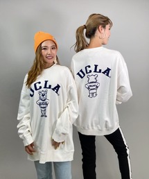 ANTIBAL/アンティバル UCLA/ユーシーエルエー ベアーカレッジプリント ビッグシルエットトレーナー 214AN2TR070MU