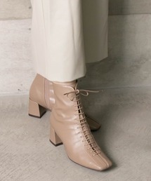 RANDA | ストレスフリー/ソフト レースアップショートブーツ(ブーツ)
