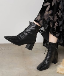 RANDA | ストレスフリー/ソフト レースアップショートブーツ(ブーツ)