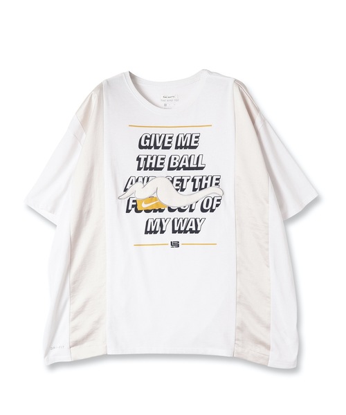YEAH RIGHT!!(イェーライト)の「nyoroli TAPE TEE(Tシャツ/カットソー・レディース・ホワイト/ブラック/ネイビー・1)」の7枚目の写真