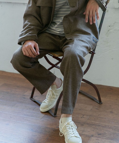 PENDLETON(ペンドルトン)の「『別注』PENDLETON×DOORS Tuck Easy Slacks(その他パンツ・メンズ・ブラック/ブラウン・MEDIUM/LARGE)」の1枚目の写真