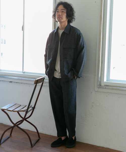 PENDLETON(ペンドルトン)の「『別注』PENDLETON×DOORS Tuck Easy Slacks(その他パンツ・メンズ・ブラック/ブラウン・MEDIUM/LARGE)」の9枚目の写真