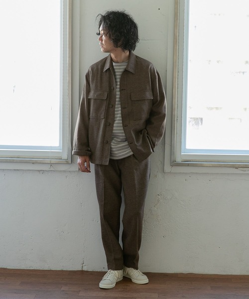 PENDLETON(ペンドルトン)の「『別注』PENDLETON×DOORS Tuck Easy Slacks(その他パンツ・メンズ・ブラック/ブラウン・MEDIUM/LARGE)」の10枚目の写真