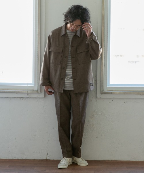 PENDLETON(ペンドルトン)の「『別注』PENDLETON×DOORS Tuck Easy Slacks(その他パンツ・メンズ・ブラック/ブラウン・MEDIUM/LARGE)」の13枚目の写真