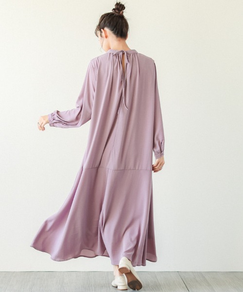 La-gemme（ラジェム）の「バルーンスリーブワンピース（ワンピース・レディース・ホワイト/ブラック/ベージュ/ブラウン/ワインレッド/ブラック系その他/イエロー/グリーン/ラベンダー・フリー/C）」の15枚目の写真