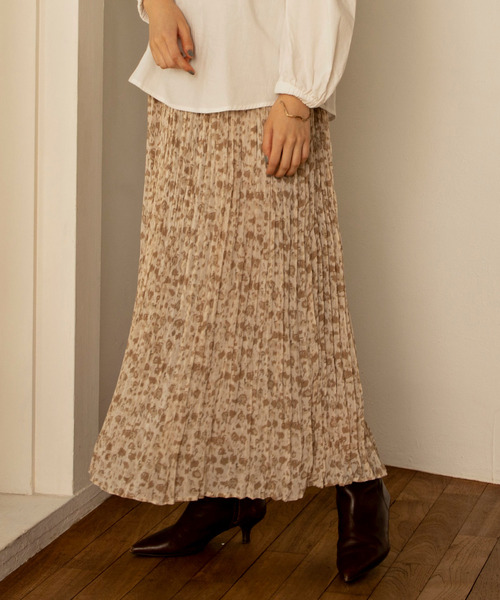 ReNorm（リノーム）の「ぼかしレオパードプリーツスカート（スカート・レディース・ブラウン/ベージュ・フリー）」の14枚目の写真