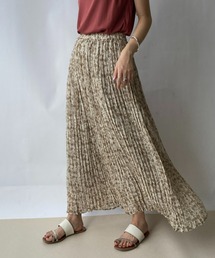 ReNorm | ぼかしレオパードプリーツスカート(スカート)