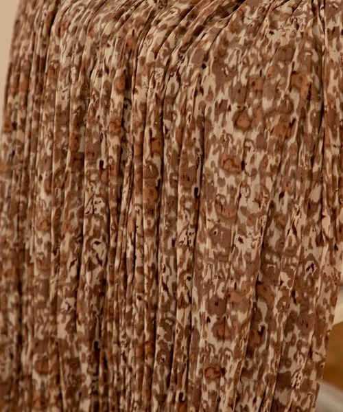 ReNorm（リノーム）の「ぼかしレオパードプリーツスカート（スカート・レディース・ブラウン/ベージュ・フリー）」の9枚目の写真